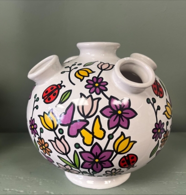 Multi Coloured vase