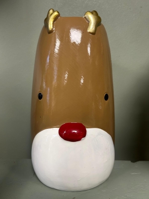 Reindeer Vase