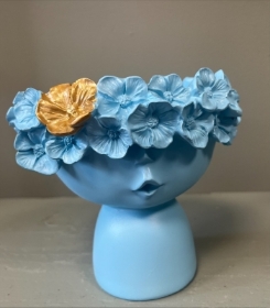 Blue Lady Ceramic Vase (Mini)